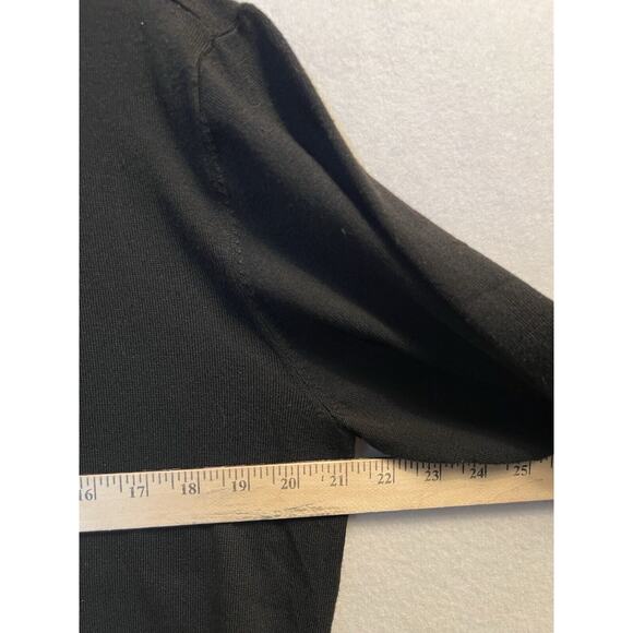 Tricots st Raphael Sweater Quarter Zip Black Size L Mock Neck - Picture 3 of 12